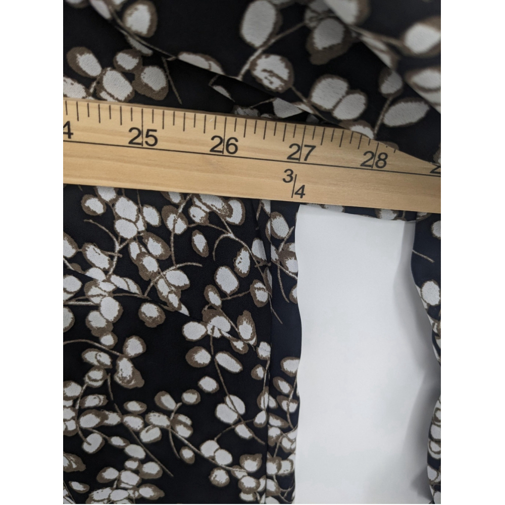 Sejour Tunic Blouse Womens 3X Black Peplum Floral Print Long Sleeve Top Plus - Picture 7 of 8